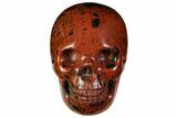 Realistic, Polished Mahogany Obsidian Skull #116314-1